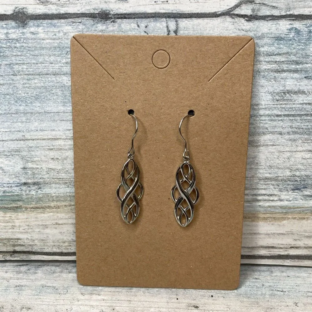 Celtic Knot‎ Sterling Silver 925 Earrings NWOT Dangle
